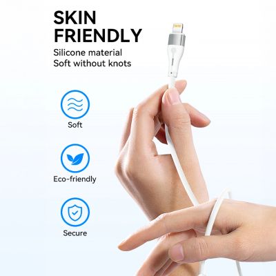 8. Kabel Wozinsky WSTCL1 Lightning / USB-C PD 27W 1 m - biały