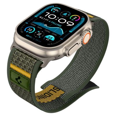 9. Pasek Spigen Athlex Air na Apple Watch 44 / 45 / 46 / 49 mm - zielony
