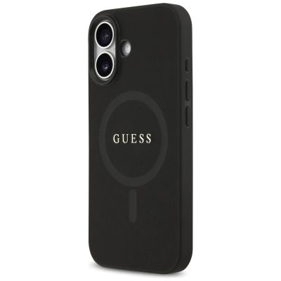 2. Etui Guess Saffiano Classic Logo MagSafe na iPhone 17 - czarne