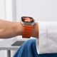 6. Pasek Tech-Protect NylonLoop na Apple Watch 44 / 45 / 46 / 49 mm - pomarańczowy