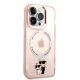 4. Etui Karl Lagerfeld Iconic Karl&Choupette MagSafe na iPhone 14 Pro Max - różowe