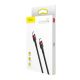 13. Kabel Baseus CATKLF-H91 USB-C - USB-C PD QC 60W 3A 480Mb/s 2m - czarno-czerwony