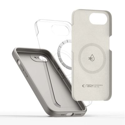 3. Etui Tech-Protect Silicone MagSafe na iPhone 16e / 17e - szare