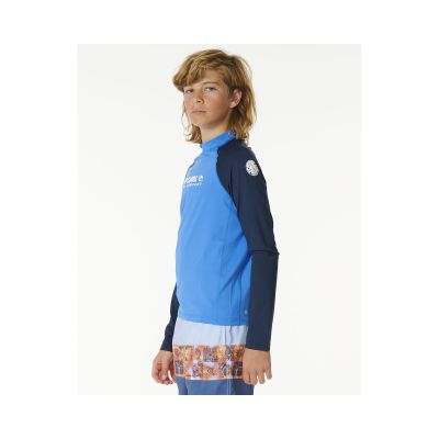 2. Lycra RIP CURL Shock Upf L/S-Boy niebieski