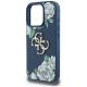 6. Etui Guess Grained Roses Big 4G logo na iPhone 16 Pro Max - niebieskie