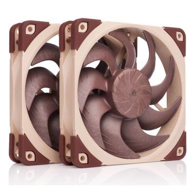 Noctua NF-A12X25 G2 PWM SX2-PP system chłodzenia komputerów Obudowa komputera Wentylator 12 cm Beżowy 2 szt.