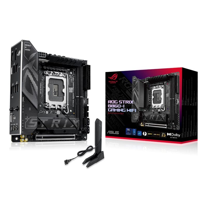 33. ASUS ROG STRIX B860-I GAMING WIFI Intel B860 LGA 1851 (Socket V1) mini ITX