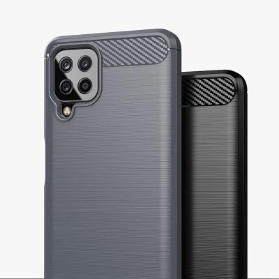 7. Carbon Case elastyczne etui pokrowiec Samsung Galaxy A22 4G czarny