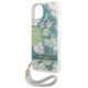 6. Etui Guess Flower Strap na iPhone 13 mini - zielone