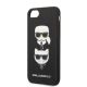 6. Etui Karl Lagerfeld Saffiano Karl&Choupette Head na iPhone 7 / 8 / SE 2020 / SE 2022 - czarne