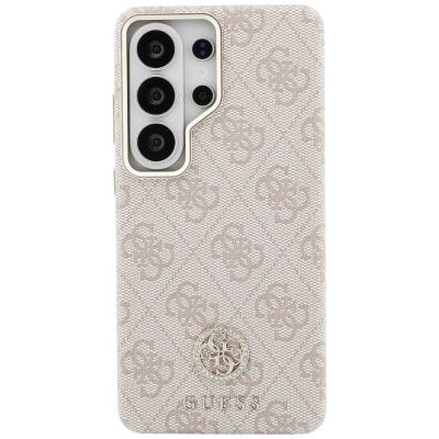 3. Etui Guess 4G Rhinestone Round Logo MagSafe na Samsung Galaxy S26 Ultra - różowe