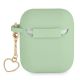 2. Etui Guess Silicone Charm Heart Collection na AirPods 1/2 - zielone