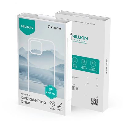 13. Etui Nillkin Iceblade Prop z osłoną obiektywu i podstawką na iPhone 16e / 17e - zielone