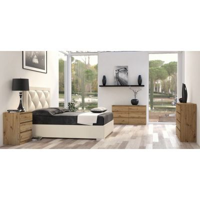 4. M6 MALWA KOMODA 140CM 6 SZUFLAD ARTISAN