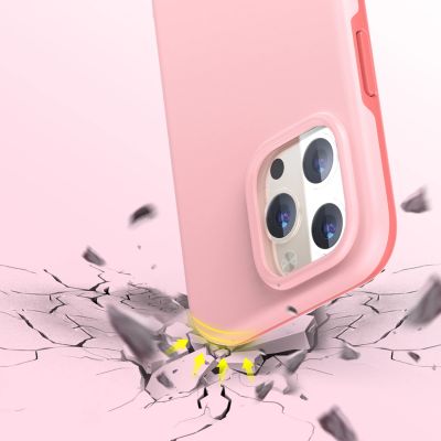 3. Choetech MFM Anti-drop case etui Made For MagSafe do iPhone 13 Pro Max różowy (PC0114-MFM-PK)