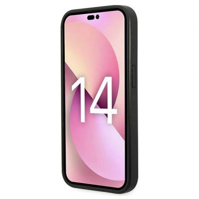 5. Etui Karl Lagerfeld Glitter Plaque Logo na iPhone 14 Pro Max - czarne