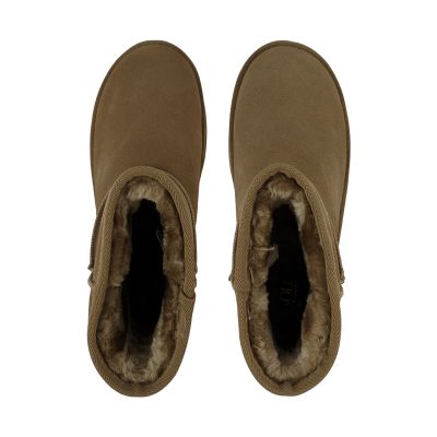 4. Buty damskie skórzane Solo Soprani Couture Hugh Platform oliwkowe SSW421P05 06