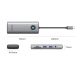 2. Stacja dokująca USB-C Orico PW11 8w1 2x USB-A 3.0 1x USB-C PD 100 W 1x HDMI 4K 60Hz 1x microSD/SD 1x RJ45 Gigabit Ethernet 1x Audio 3,5 mm - szara