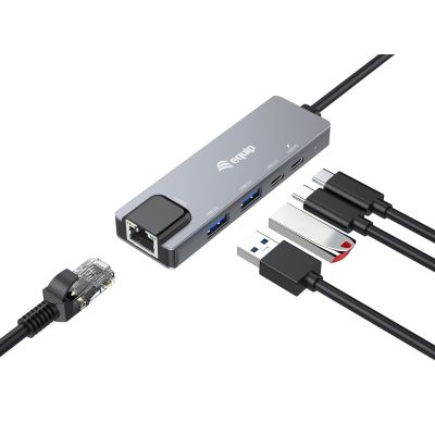 7. Adapter USB Equip 133496 USB 3.2 Gen 1 (3.1 Gen 1) Type-C Szary