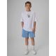 4. T-shirt loose z nadrukiem chłopięcy 4F 4FJRSS26TTSHM4276-10S