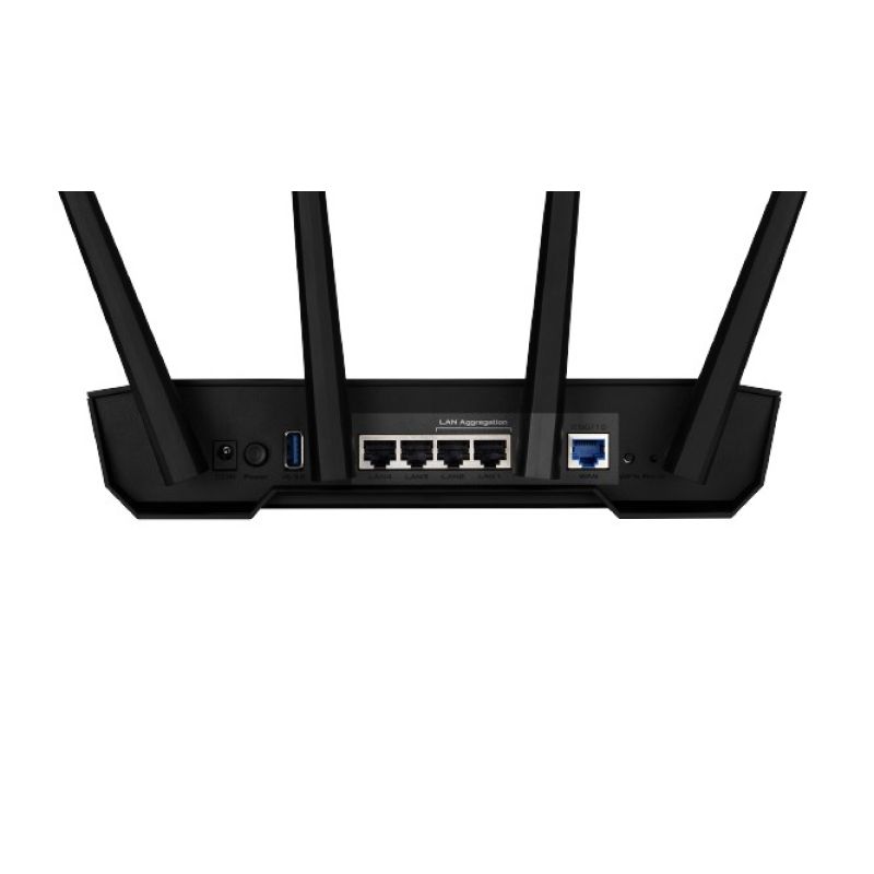 3. ASUS TUF Gaming AX3000 V2 router bezprzewodowy Gigabit Ethernet Dual-band (2.4 GHz/5 GHz) Czarny, Pomarańczowy