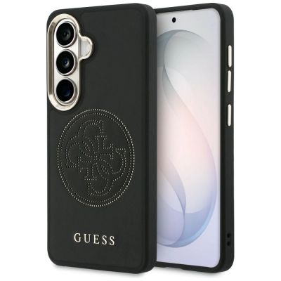 Etui Guess Perforated Logo MagSafe na Samsung Galaxy S26 - czarne