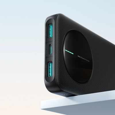 14. Powerbank Joyroom JR-PBF12 Pro 22,5W 10000mAh z wyświetlaczem cyfrowym 2x USB-A 1x USB-C - czarny