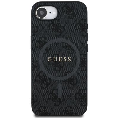 3. Etui Guess PU Leather 4G Colored Ring z MagSafe na iPhone 16e - czarne