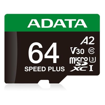 ADATA Speed Plus MicroSDXC 64 GB Class 3 UHS-I/U3 A2 V30