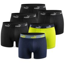 Puma bokserki majtki męskie Boxershorts 6PAK czarne zielone granatowe