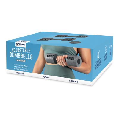 11. Hantle regulowane 2x 2,5 kg Spokey Multibell SPK-944195
