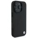4. Etui BMW Signature Leather Diamond Metal Logo MagSafe na iPhone 16 Pro Max - czarne