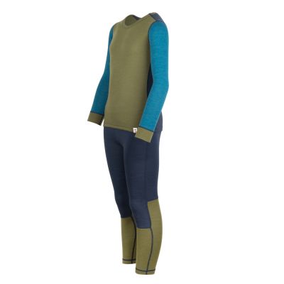 3. Warstwa podstawowa Trollkids Kids Merino Baselayer Set II dla chłopca/dziewczynki (644-355)