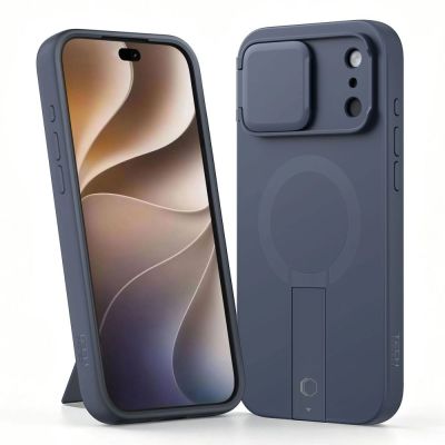2. Etui Tech-Protect Kevlar Aura MagSafe na iPhone 18 Pro / 17 Pro - granatowe