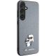 4. Etui Karl Lagerfeld Saffiano Karl&Choupette Metal Pin na Samsung Galaxy S24 - szare