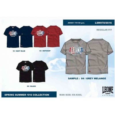 4. T-shirt męski LEONE LSM978/S16 czarny "M"