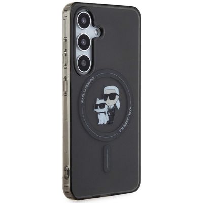4. Etui Karl Lagerfeld IML Karl&Choupette MagSafe na Samsung Galaxy S24 - czarne