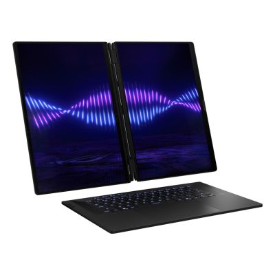 8. ASUS ROG Zephyrus Duo 16 GX651AX-U9322X Ultra 9 386H 2x16.0"3K Touch OLED 120Hz 1100nits AG 32GB LPDDR5X SSD2TB GeForce RTX 5090 24GB Cam1080p + IR 90WHrs W11Pro Aluminum Stellar Grey