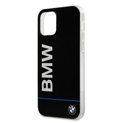 8. Etui BMW Hardcase Signature Printed Logo na iPhone 12 / 12 Pro - czarne
