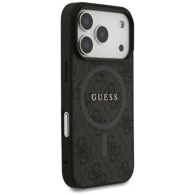 4. Etui Guess 4G Ring Classic Logo MagSafe  do iPhone 17 Pro - czarne