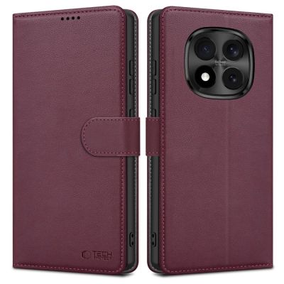 Etui Tech-Protect Wallet na Xiaomi Redmi Note 15 Pro 5G - bordowe