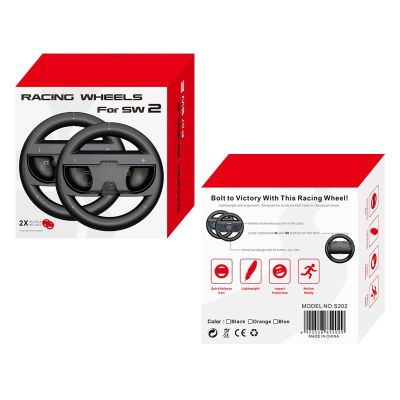 5. Kierownica wyścigowa do kontrolera Joy-Con Nintendo Switch 2 (opakowanie 2 szt.) - czarna