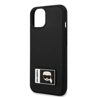 6. Etui Karl Lagerfeld Ikonik Patch na iPhone 13 mini - czarne