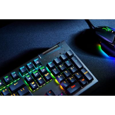 3. Razer BlackWidow V4 X. Tastatur Formfaktor: Volle Größe (100%), Geräteschnittstelle: USB, Tastatur-Switch: Mechanischer Switch. Typ der Hintergrundbeleuchtung: RGB-LED. Empfohlene Nutzung: Gaming. Produktfarbe: Schwarz