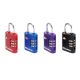 2. MASTER LOCK 4686EURT kłódka do walizek Zamek szyfrowy bagażowy Cynk Czarny, Niebieski, Fioletowy, Czerwony