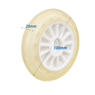 4. KÓŁKO DO HULAJNOGI PU 100MM białe