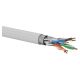 Q-LANTEC Kabel S/FTP kat.6A, sieciowy, skrętka, LSOH, Dca 4x2x23 AWG, 10Gb/s, szary, 500m (KIS6ALSOH500DQ)