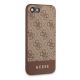 5. Etui Guess 4G Stripe Collection na iPhone 7 / 8 / SE 2020 / SE 2022 - brązowe