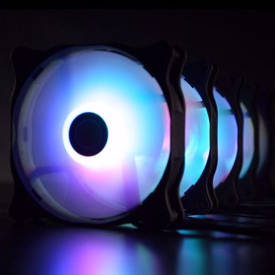 6. RAIJINTEK EOS 12 RBW ADD Płyta główna, Procesor Wentylator 12 cm Czarny, Biały 2 szt.