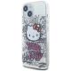 2. Etui Hello Kitty IML Kitty On Bricks Graffiti na iPhone 15 - białe